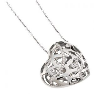 PENDANT-SAFARI SMALL STERLING SILVER HEART