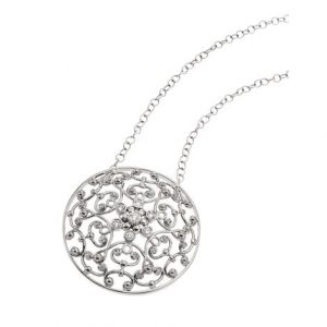 PENDANT- BYZANTINE STERLING SILVER ROUND