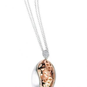 SAFARI OVAL TWO-TONE PENDANT