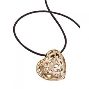 SAFARI LARGE HEART PENDANT