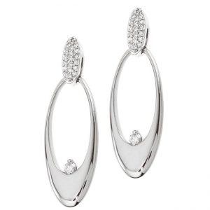 EARRINGS-MODERNA STERLING SILVER OVAL