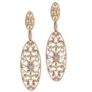 Byzantine Oval Earrings