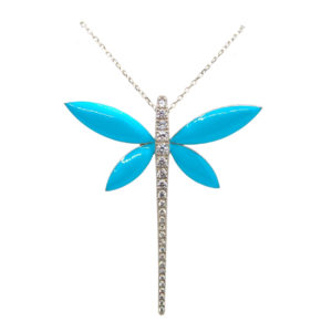 Enamel Dragonfly Necklace