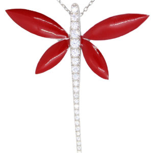 Enamel Dragonfly Necklace