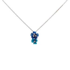 Enamel Flower Pendent