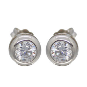 Studs Earrings (Bezel Set)