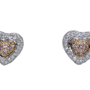 Diamond Heart Earrings