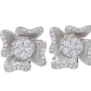 Floral diamond Studs