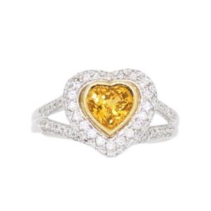 Diamonds Heart Shaped Ring